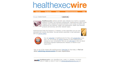 Desktop Screenshot of healthexecwire.com